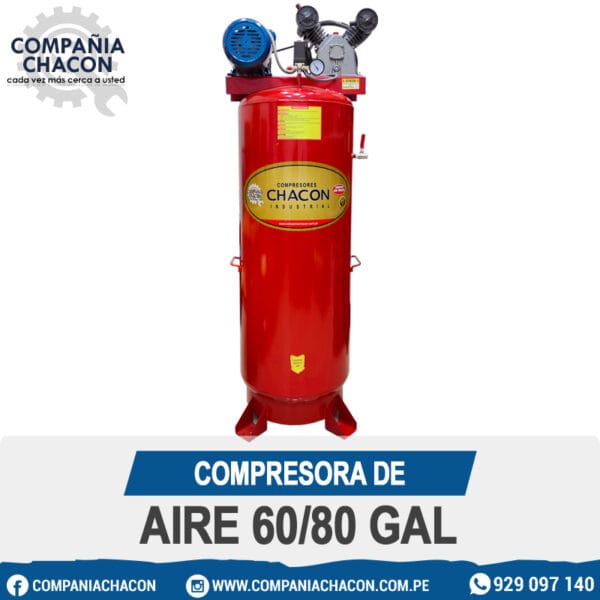 OMPRESORA DE AIRE 60/80 GAL