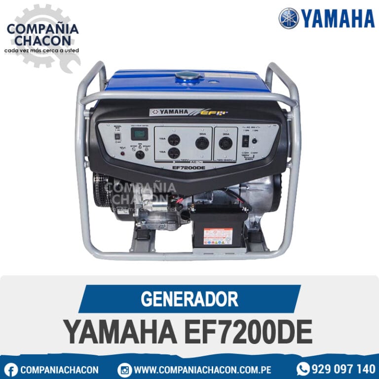 GENERADOR YAMAHA EF7200DE COMPAÑIA CHACON S.A.C