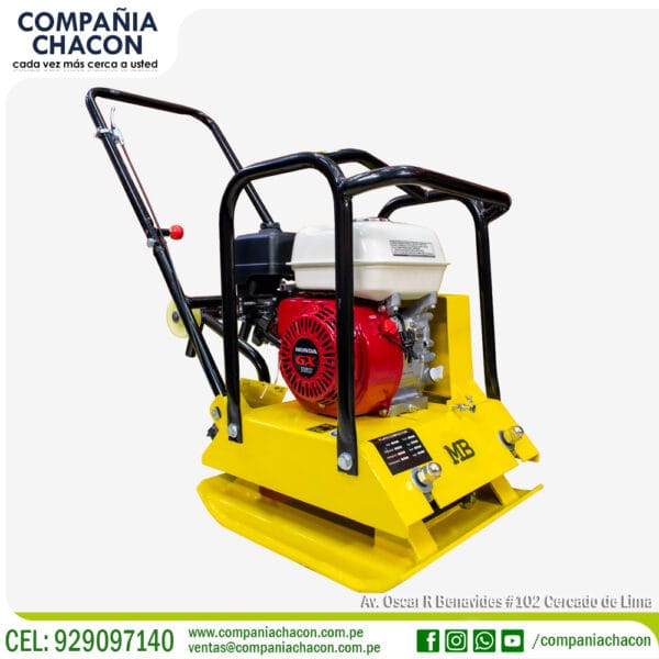 PLANCHA COMPACTADORA IMPORTADA CON MOTOR HONDA GX160 DE 5.5HP