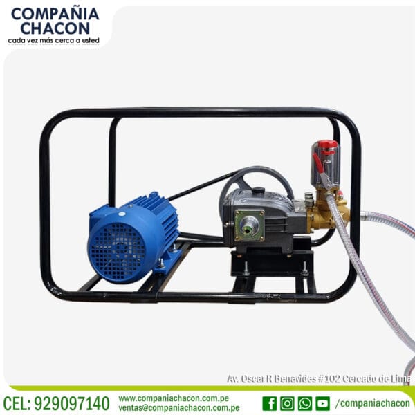 HIDROLAVADORA MOTOR DE 3 HP INDUSTRIAL