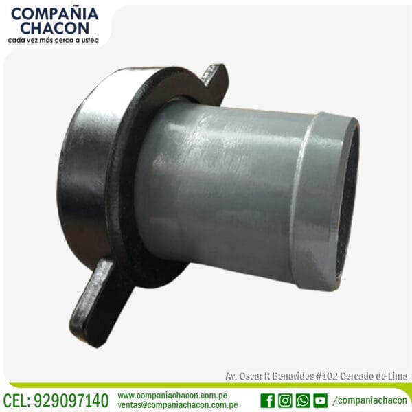 NIPLE CON TUERCA DE AJUSTE HILO GRUESO