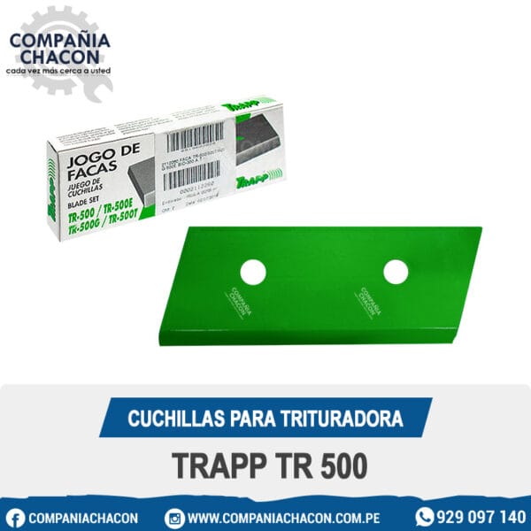 CUCHILLAS PARA TRITURADORA TRAPP TR 500