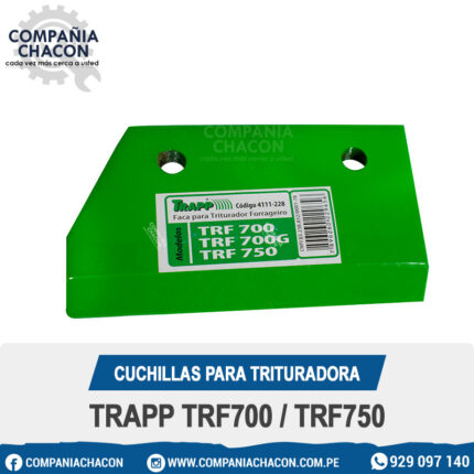 CUCHILLAS PARA TRITURADORA TRAPP TRF700 / TRF750
