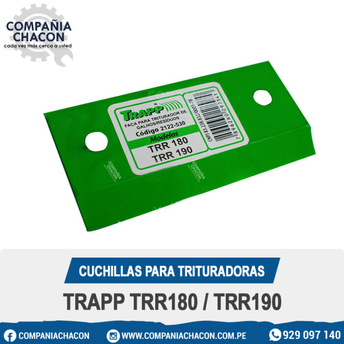 CUCHILLAS PARA TRITURADORAS TRAPP TRR180 / TRR190
