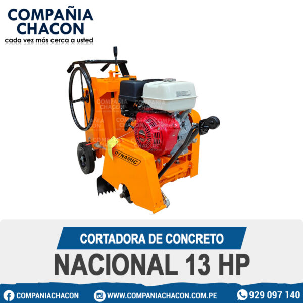 CORTADORA DE CONCRETO NACIONAL 13 HP