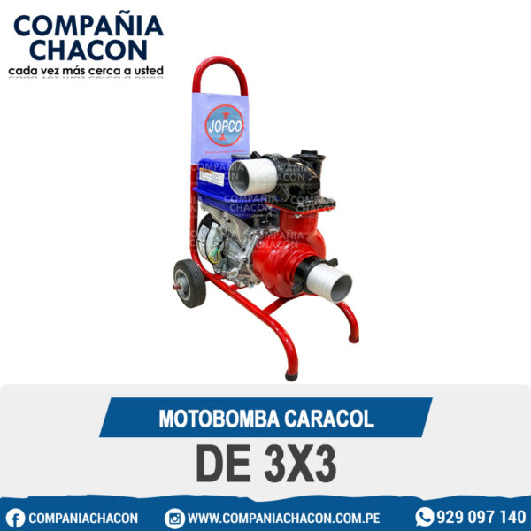 MOTOBOMBA CARACOL DE 3X3