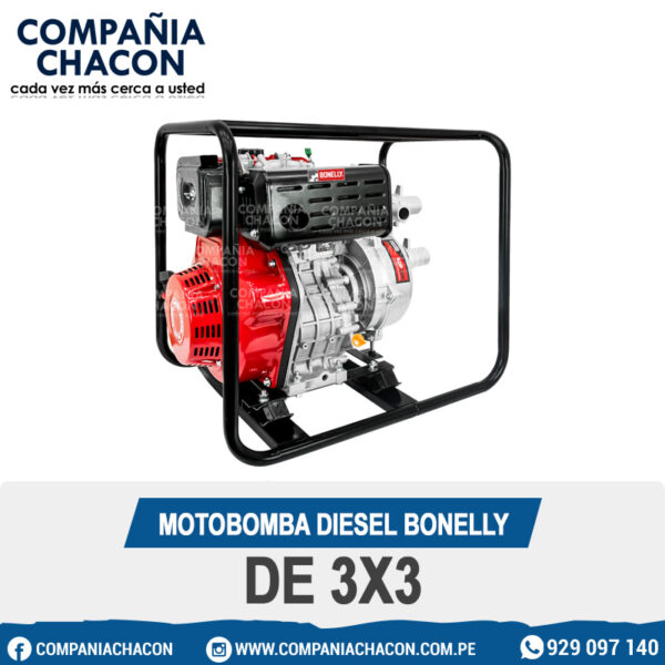 MOTOBOMBA DIESEL BONELLY DE 3X3