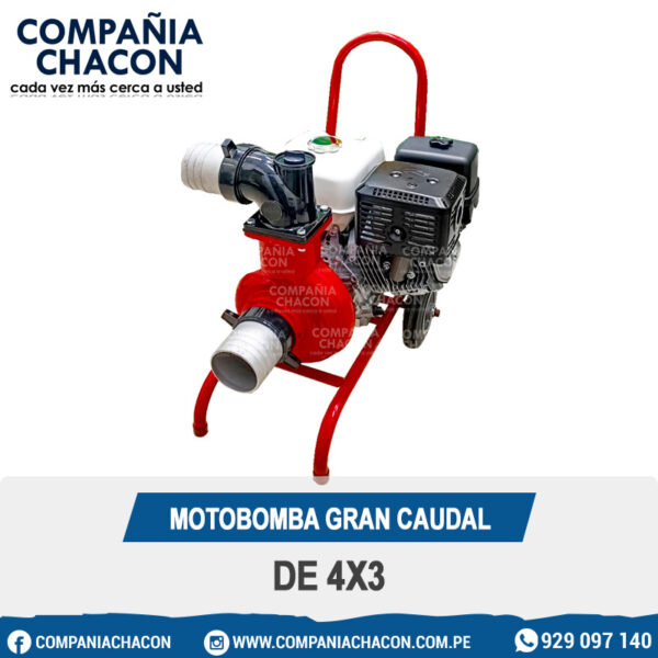 MOTOBOMBA GRAN CAUDAL DE 4X3