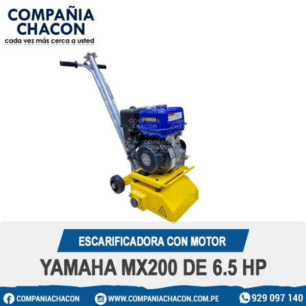 ESCARIFICADORA CON MOTOR YAMAHA MX200 DE 6.5 HP