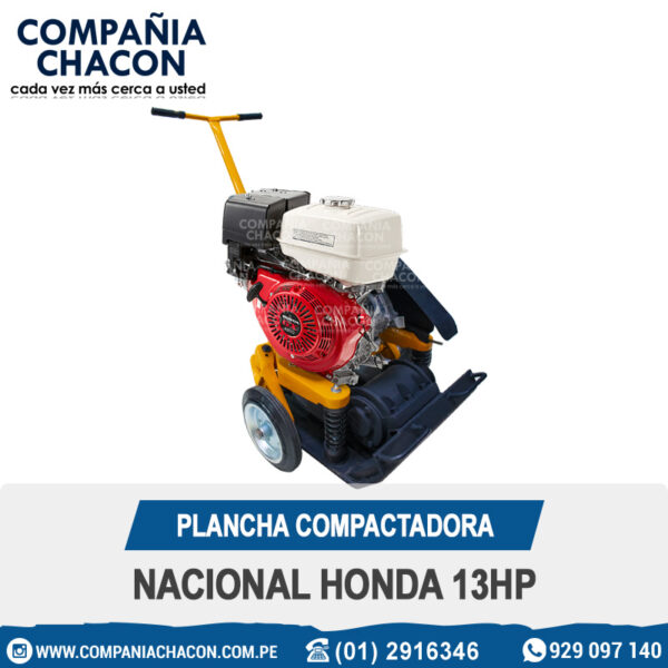PLANCHA COMPACTADORA NACIONAL HONDA 13HP