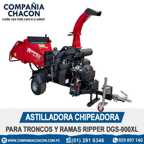 ASTILLADORA CHIPEADORA PARA TRONCOS Y RAMAS RIPPER DGS-900XL