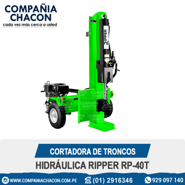 CORTADORA DE TRONCOS HIDRÁULICA RIPPER RP-40T