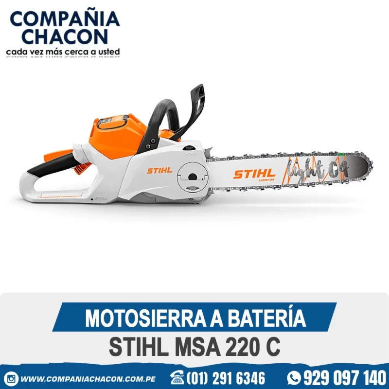 MOTOSIERRA A BATERÍA STIHL MSA 220 C