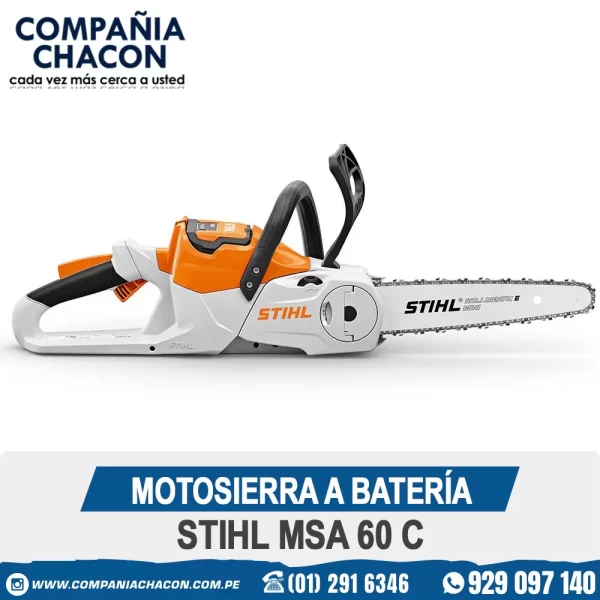 MOTOSIERRA A BATERÍA STIHL MSA 60 C