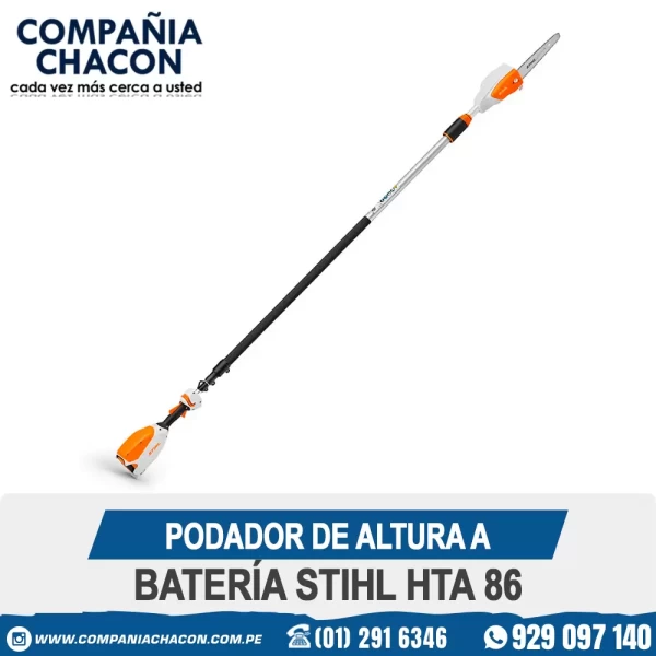 PODADOR DE ALTURA A BATERÍA STIHL HTA 86
