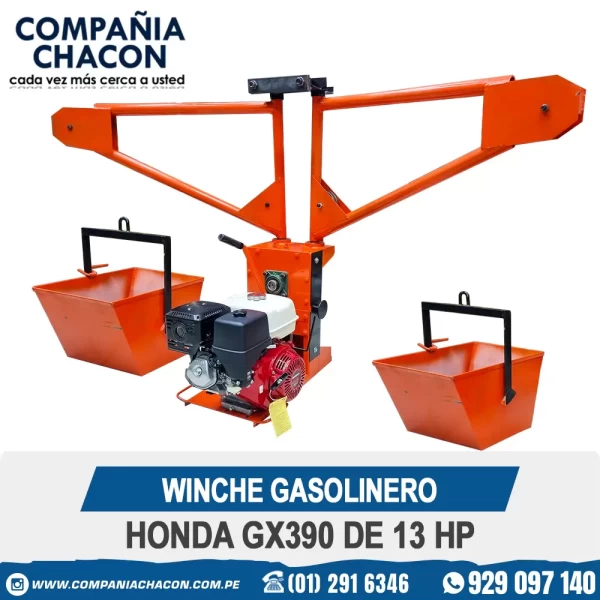 WINCHE GASOLINERO HONDA GX390 DE 13 HP