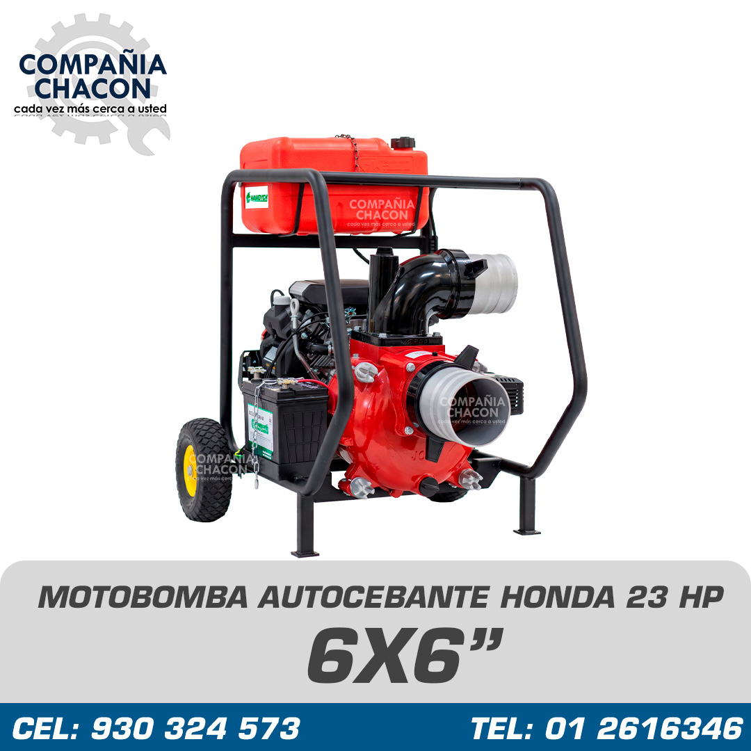MOTOBOMBA AUTOCEBANTE 6X6 - HONDA GX630 MOTOBOMBA AUTOCEBANTE 6X6 MOTOR HONDA GX630 23 HP - Imagen 1